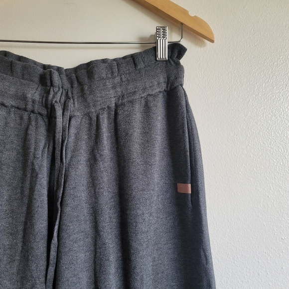 Lunya, Cozy Cotton Silk Relaxed Pant Wide Leg,Gray, Size Medium - Picture 6 of 14